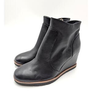 Söfft Maguire Waterproof Wedge Bootie Side Zip Women's Black Size US9.5M EU40